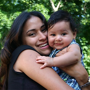 Hispanic Woman and Baby Hispanic Woman and Baby