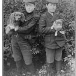 George Casey (right) and brother Harry Casey (left) as young boys.