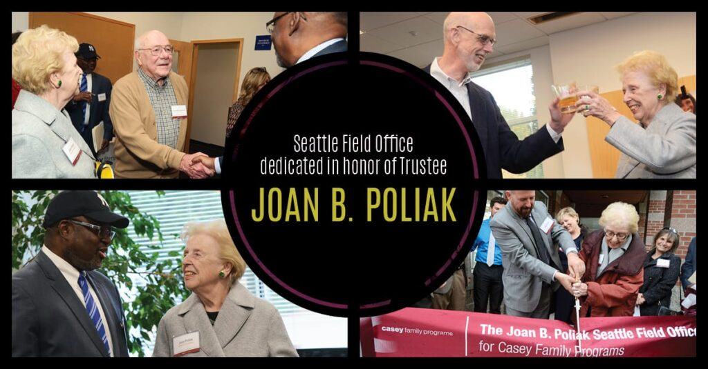 Oficina de Campo de Seattle dedicada en honor a la síndico Joan B. Poliak